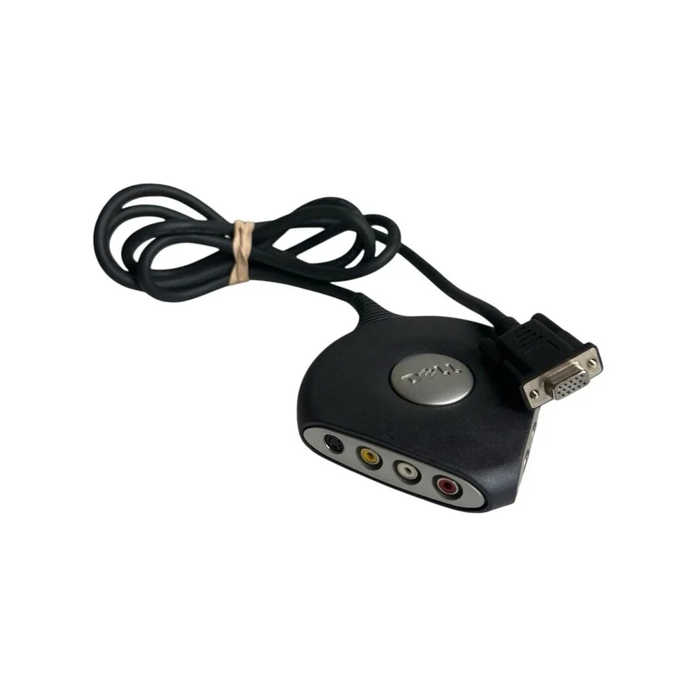 Dell VGA Splitter Cable E166307 RCA AV Adapter Dual Monitor Y Splitter Cord
